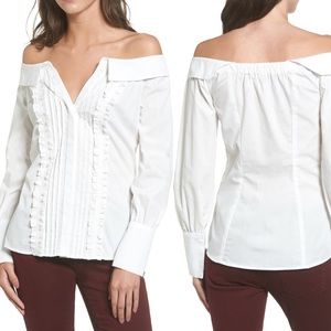 Socialite Ruffle Off The Shoulder Top
